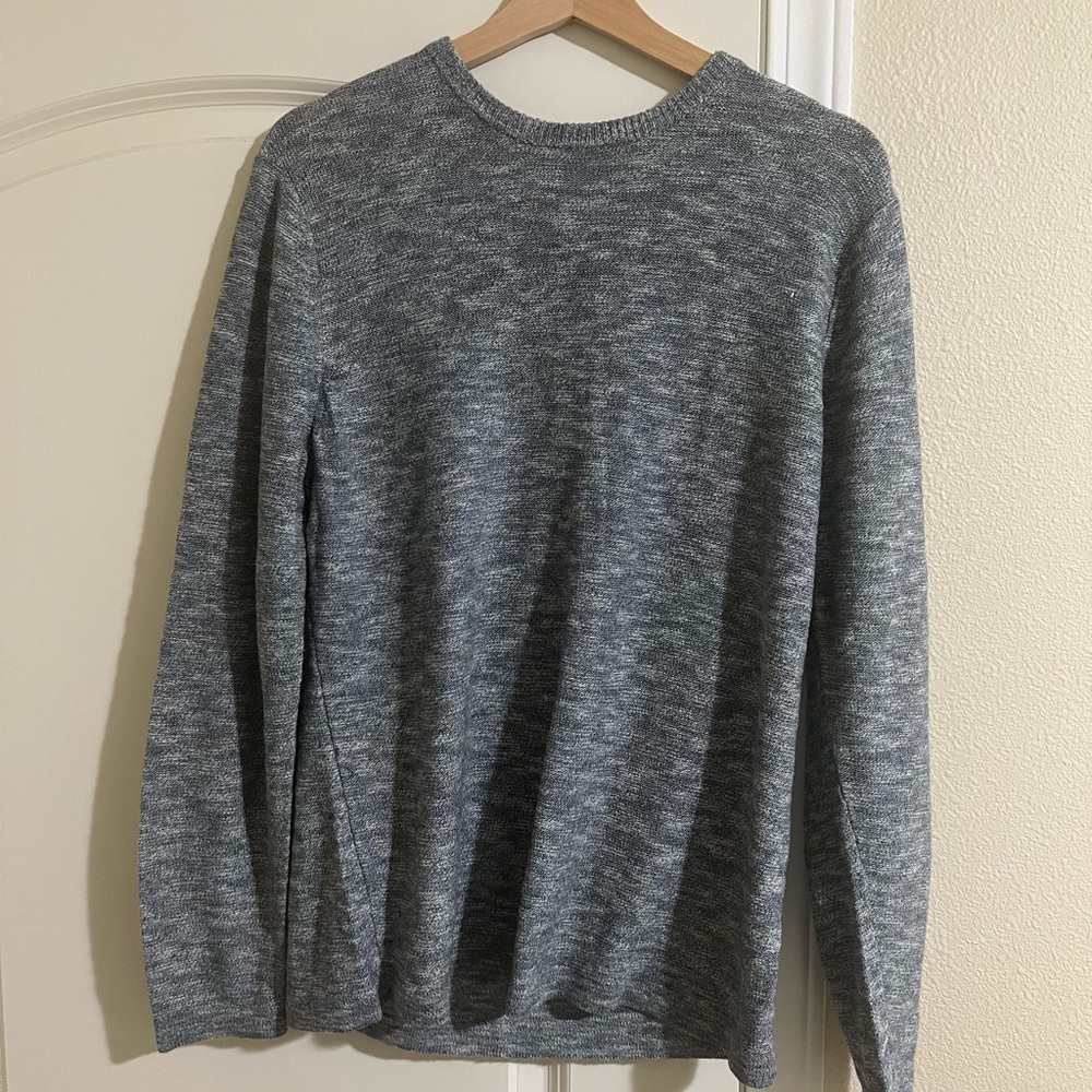 Old Navy Men's Heathered Gray Crewneck Sweater